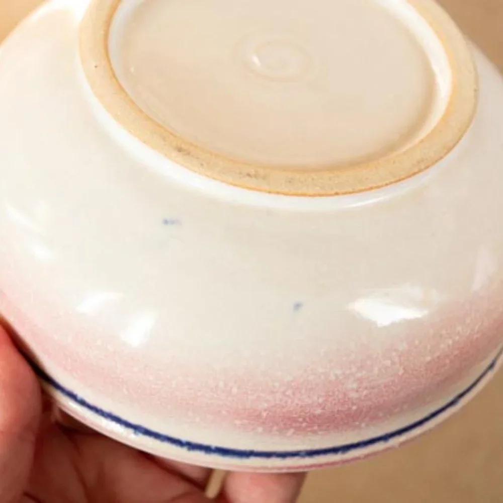 Serving Plate with Bamboo Handle and Matching Bowl